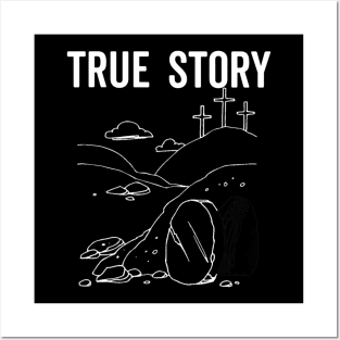 True Story Easter Empty Tomb Jesus Is Risen Church Posters and Art